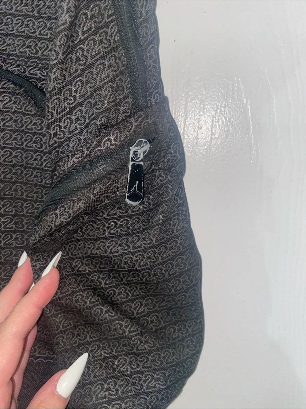Jordan Black & Gray Backpack with Red Jumpman